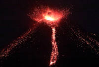 full cone<br>eruption - closer up